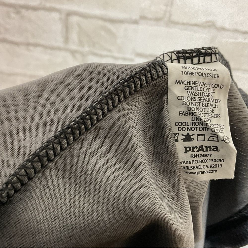 Prana Charcoal Polo Shirt Size L - Picture 11 of 11